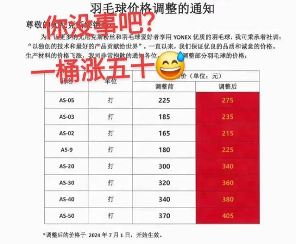 标题：今年羽毛球价格持续走高，最高涨幅超60%